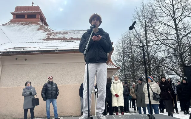 Demonstrace Stojíme za prezidentem v Jihlavě