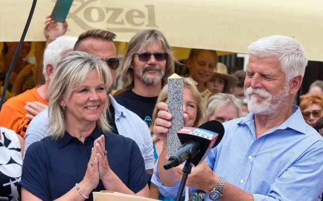 FOTO: Prezident Petr Pavel s manželkou navštívil festival Prázdniny v Telči
