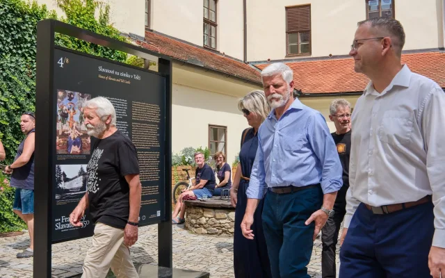 FOTO: Prezident Petr Pavel s manželkou navštívil festival Prázdniny v Telči