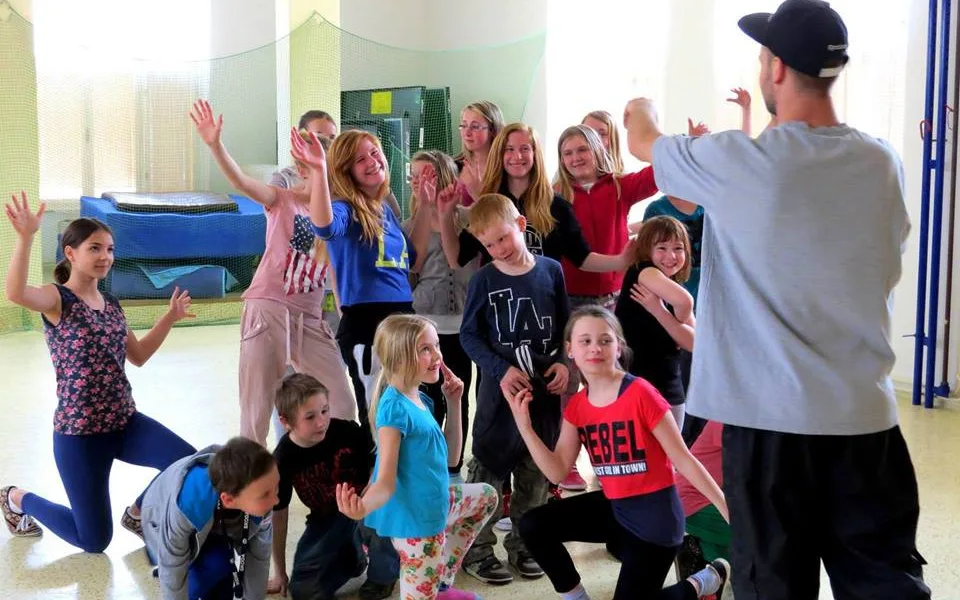 Děti z kurzu street-dance