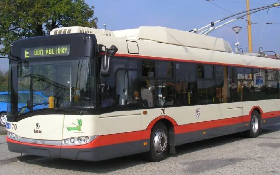 Jeden z trolejbusů DPMJ