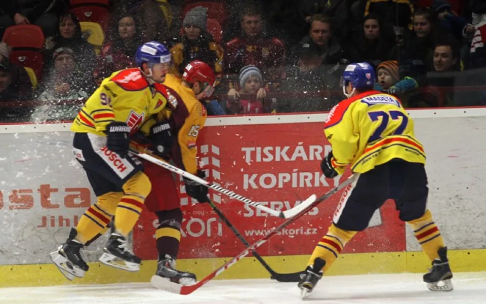 Dukla Jihlava zvládla šlágr s Českými Budějovicemi, už podruhé je doma porazila 4:2