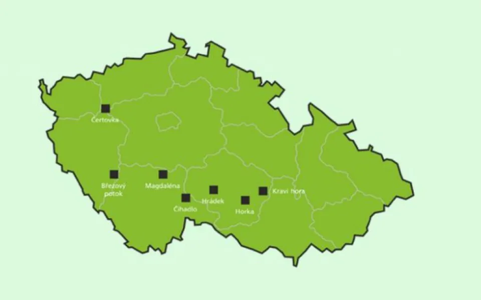 Seznam vytipovaných lokalit pro úložiště jaderného odpadu