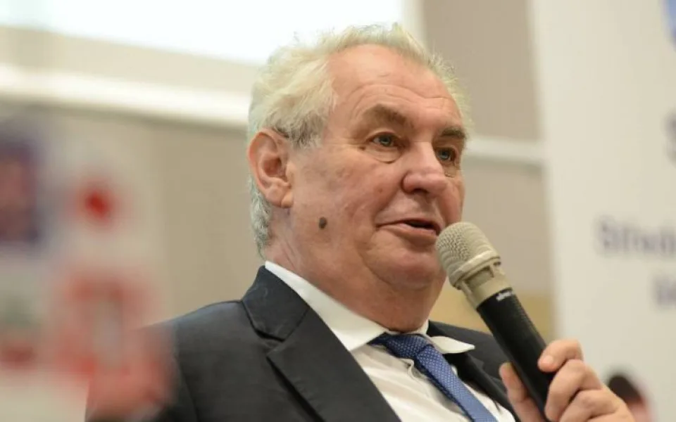 Prezident ČR Miloš Zeman při své návštěvě na Vysočině 