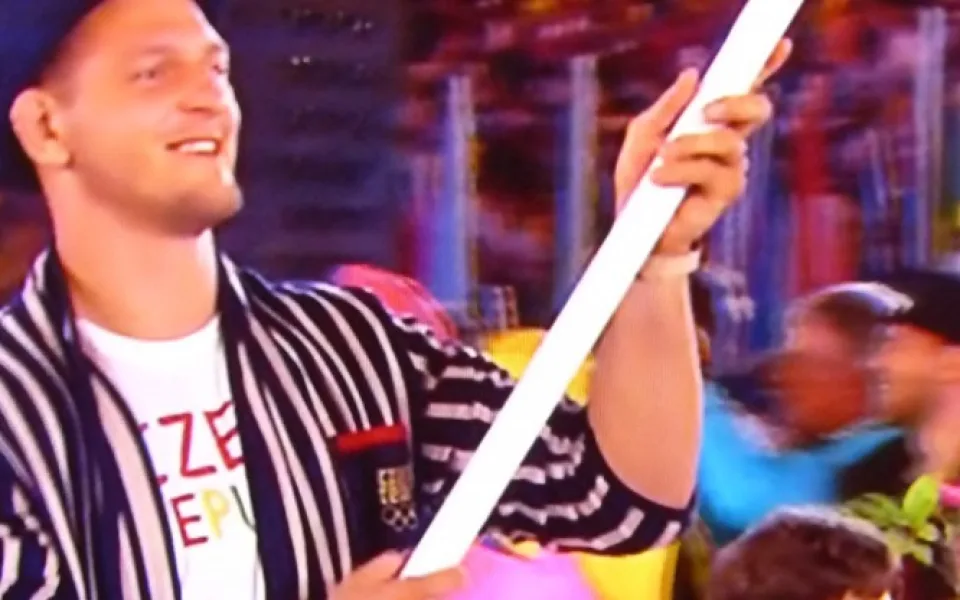 Vlajkonoš Lukáš Krpálek přivedl českou výpravu na olympijský zahajovací ceremoniál