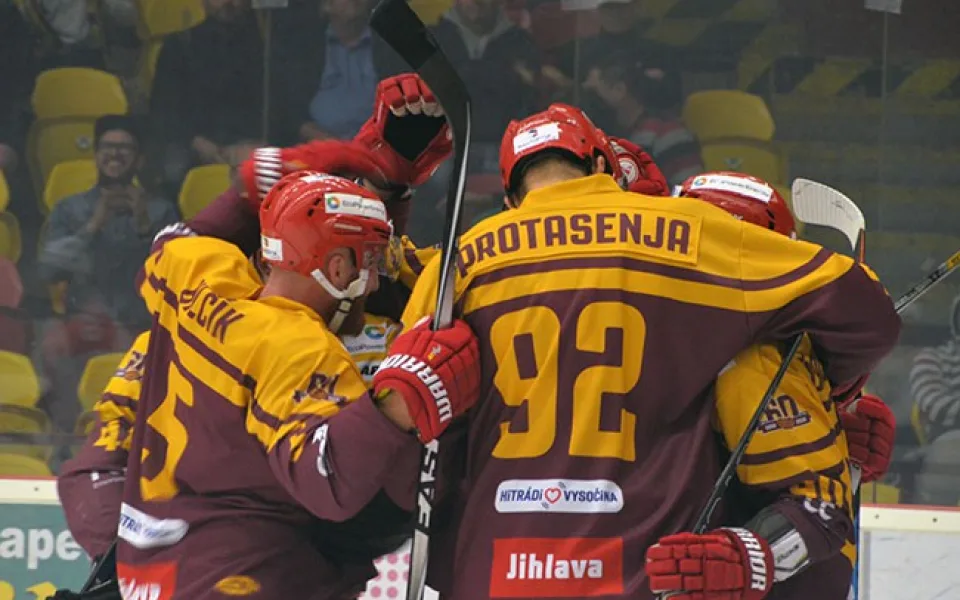Dukla Jihlava uspěla v Prostějově, veze dva body za výhru 2:1 v prodloužení