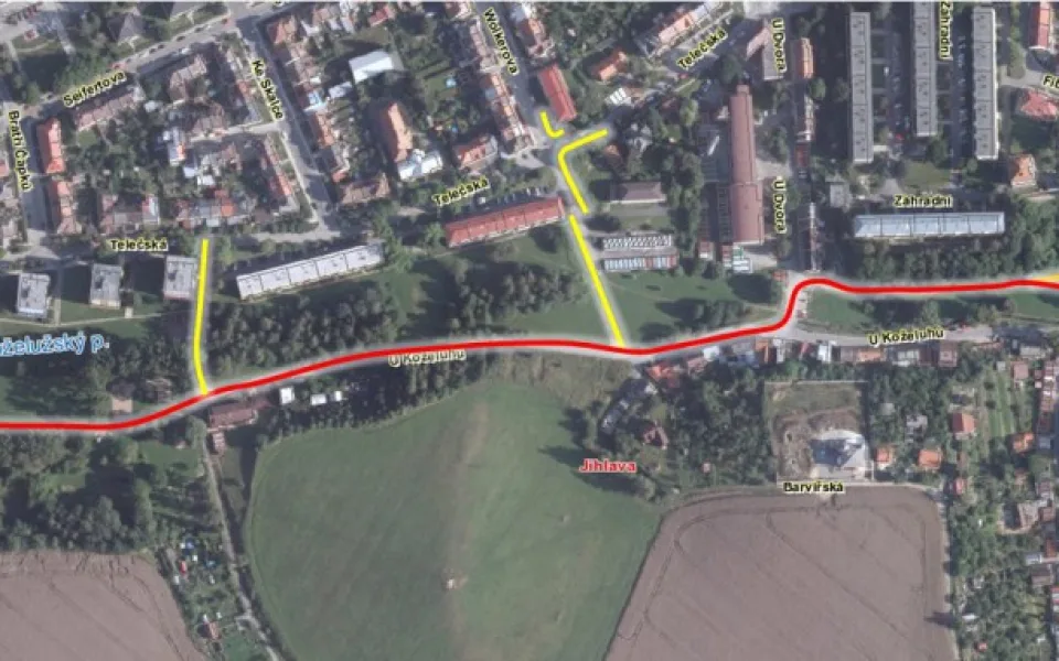 Navrhované úpravy v lokalitě Skalka