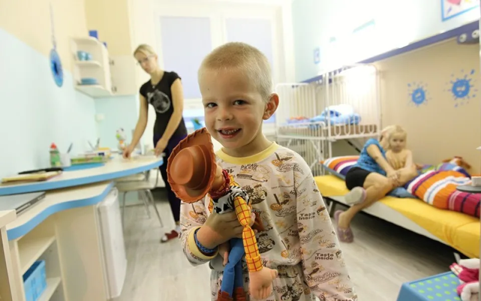Vánoční pokoj na dětském oddělení