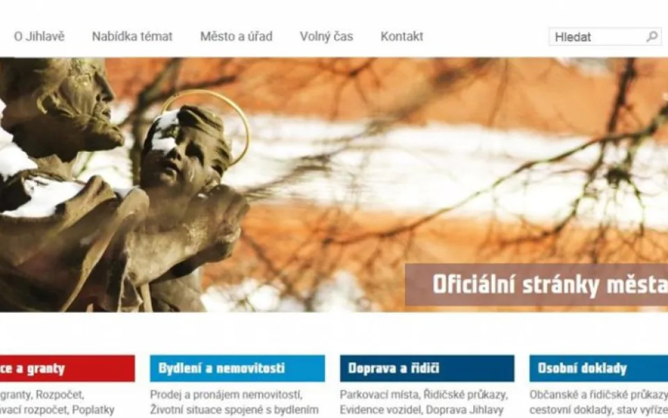 Jihlava spustí od 1. února nový web. Bude přehlednější a více přizpůsobený jeho uživatelům