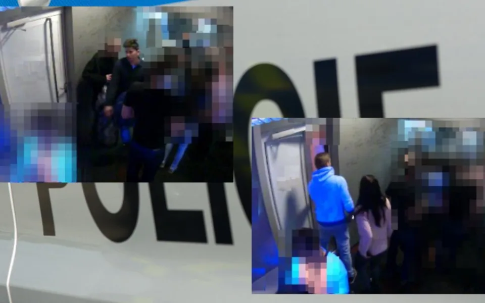 Na Březinkách byla poničená výloha. Policisté pátrají po výtržníkovi