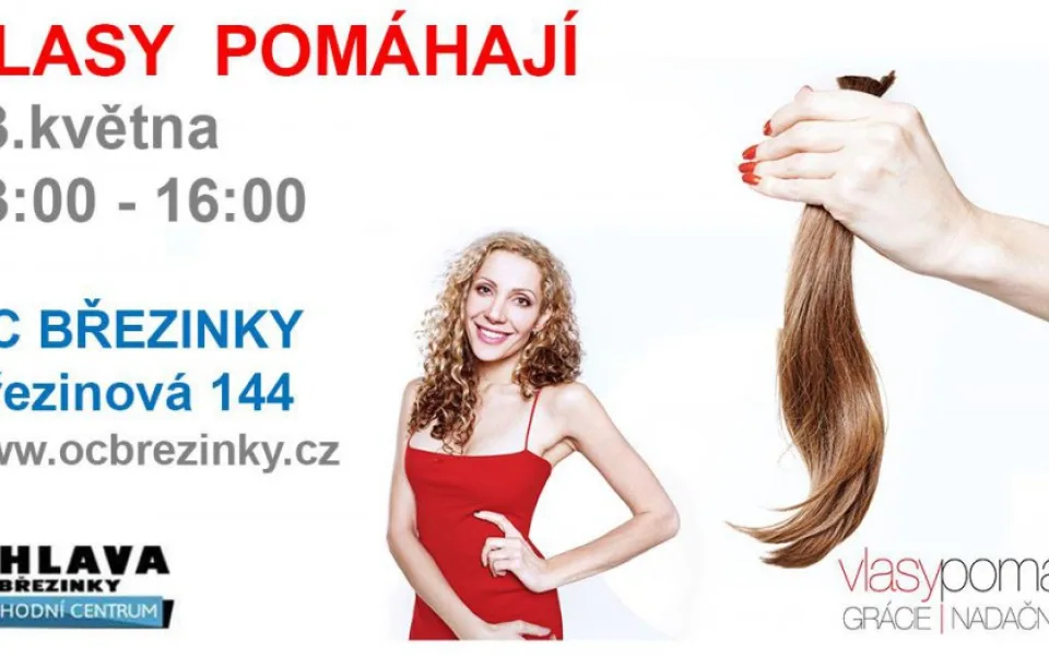 Na jihlavských Březinkách se budou stříhat vlasy pro dobrou věc. Zazpívá Olga Lounová