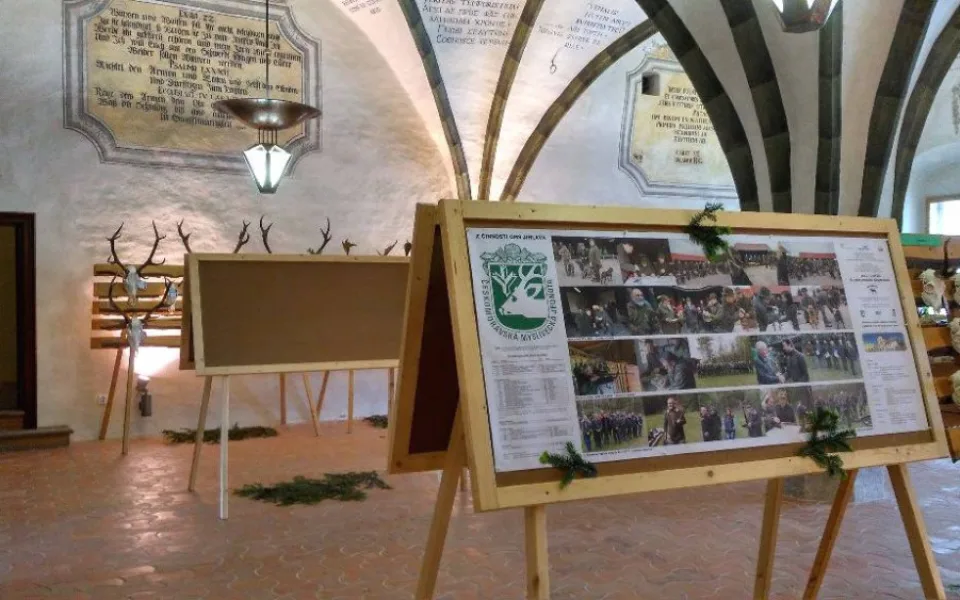 Jihlavskou radnici zdobí téměř pět set trofejí zvěře. K vidění je obří kňour nebo kamzík