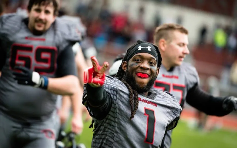 Naprostá dominance. Vysočina Gladiators vyhráli nad Hellboys 74:0 a vévodí tabulce třetí ligy