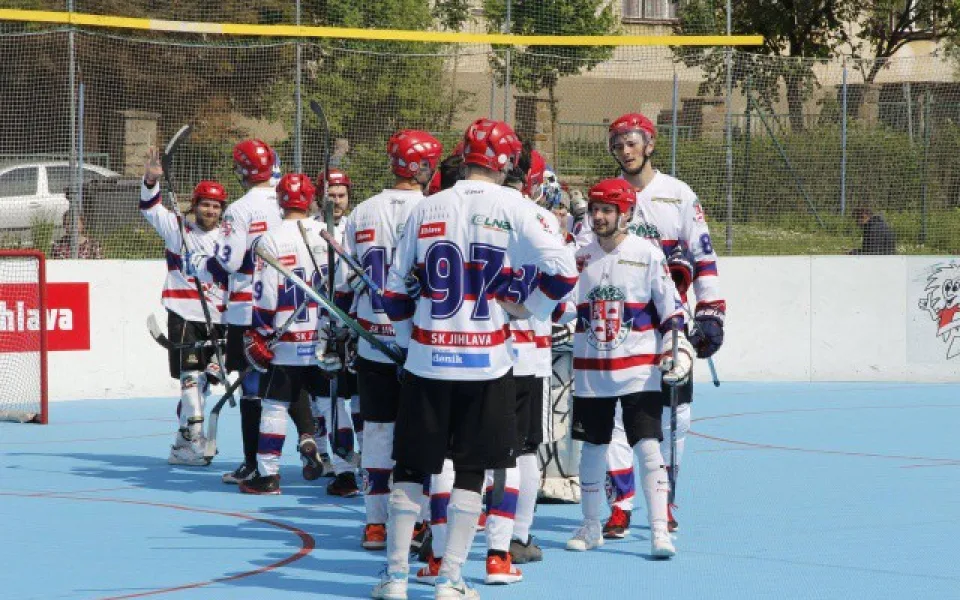 Béčko SK Jihlava postoupilo přes Kyjov do finále Jihomoravské hokejbalové ligy