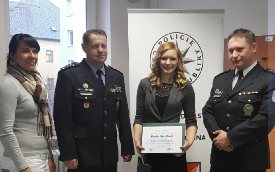 Oceněná Petra Henzlová (druhá zprava)