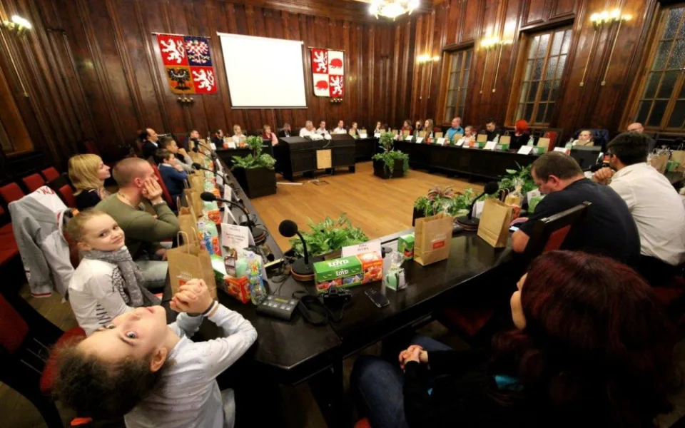 Radnici navštívili úspěšní sportovci. Primátor Chloupek poděkoval za skvělou reprezentaci