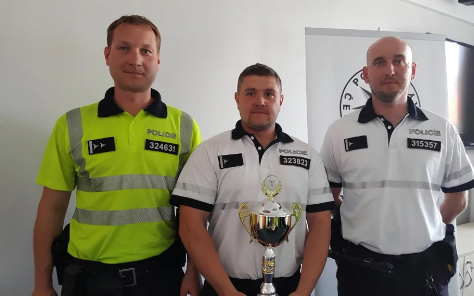 V krajské soutěži dopravních policistů se nejlépe vedlo Marku Dočekalovi