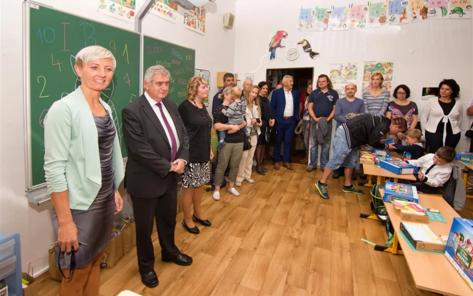 Jihlavský primátor Rudolf Chloupek zahájil školní rok na ZŠ T. G. Masaryka