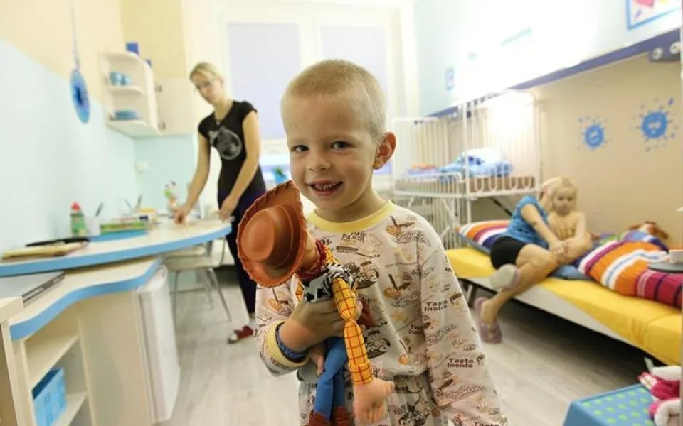 Opravený pokoj na dětském oddělení