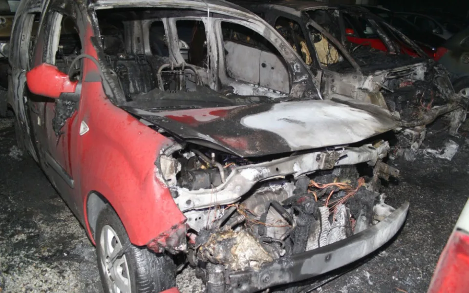 Požár v humpoleckém autobazaru