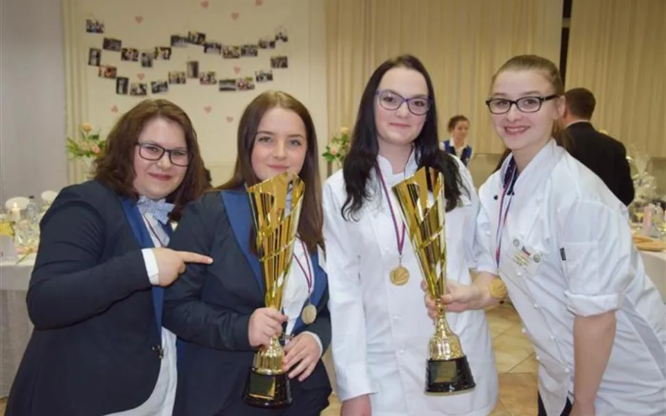 Tým vítězných studentek z Třebíče