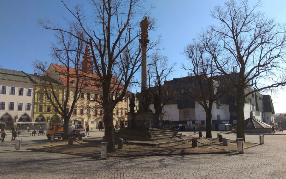 Jihlava bude restaurovat mariánský sloup na náměstí.