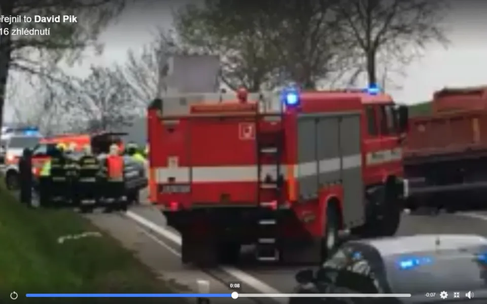 Tragická nehoda u Jihlavy.