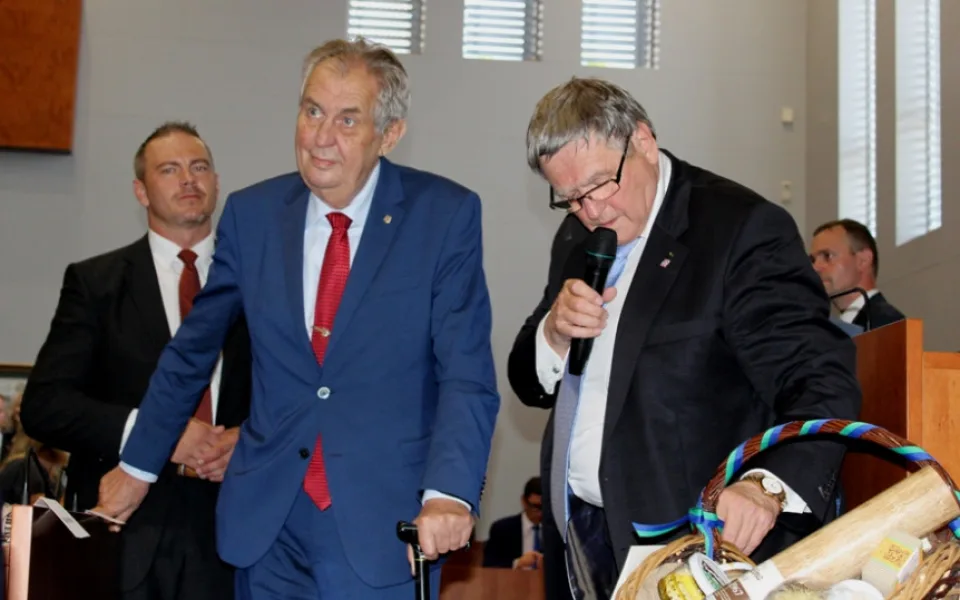 Prezident Zeman přijel na Vysočinu. V našem kraji stráví celkem tři dny