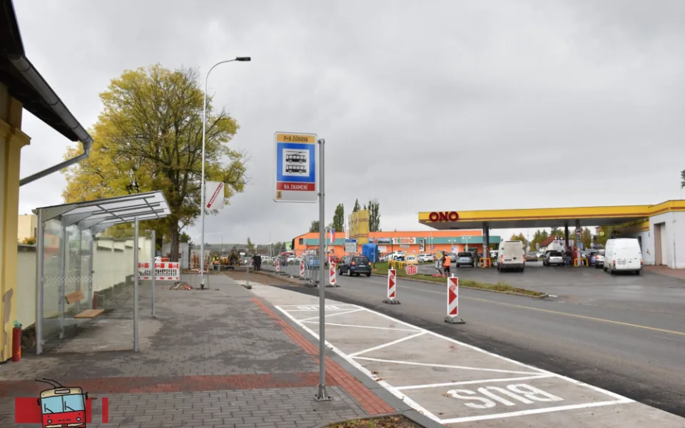 Zastávka P+R Žižkova bude od pondělí sloužit veřejnosti. Zastavovat zde budou vozy linky číslo 3