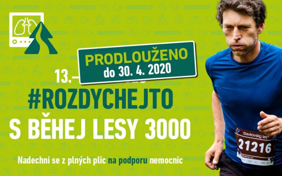 Výzva #rozdychejto s Běhej lesy 3000 je prodloužena do konce dubna