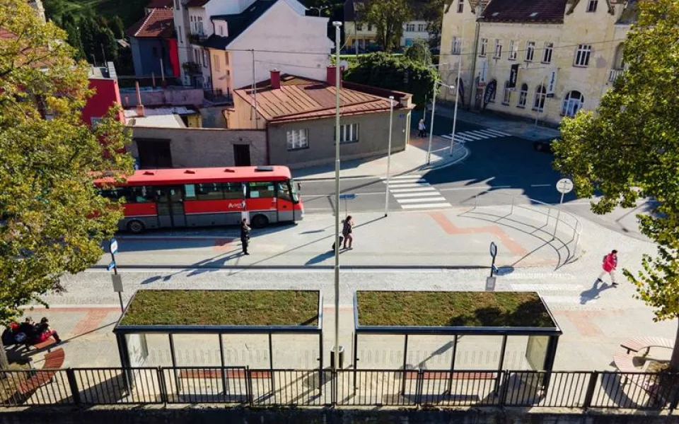 Jihlava ukázala nové zastávky MHD. Výstavba se plánuje na rok 2021