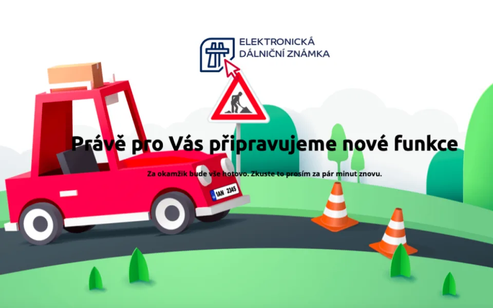 Dnes byl spuštěn prodej elektronických dálničních známek. E-shop ale nefunguje