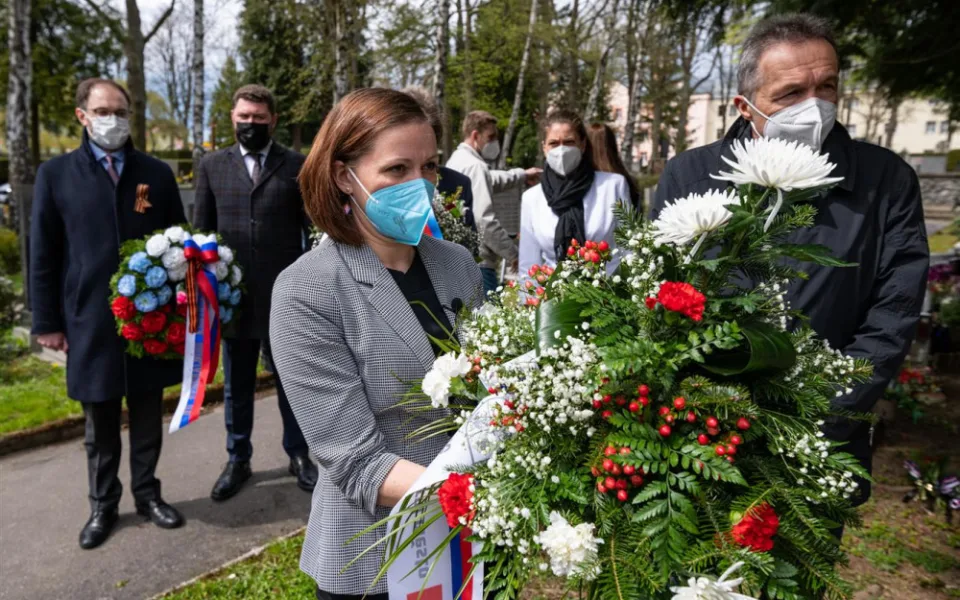 Představitelé Jihlavy poděkovali válečným hrdinům, kteří vybojovali naší svobodu