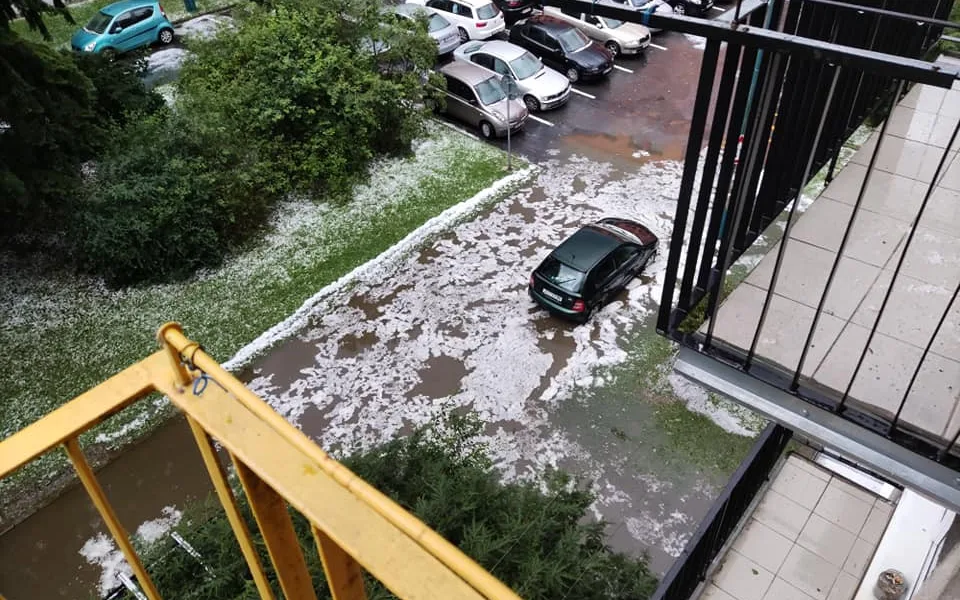 Hasiči na Vysočině po deštích odstraňovali popadané stromy a odčerpávali vodu