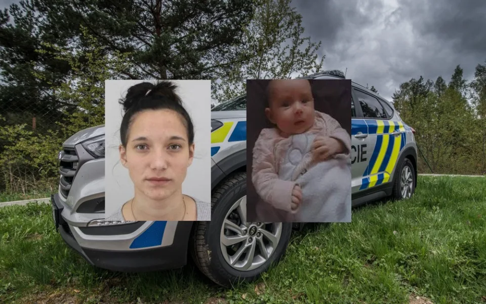Sedmnáctiletá Adéla Šrámková s dcerou Markétkou