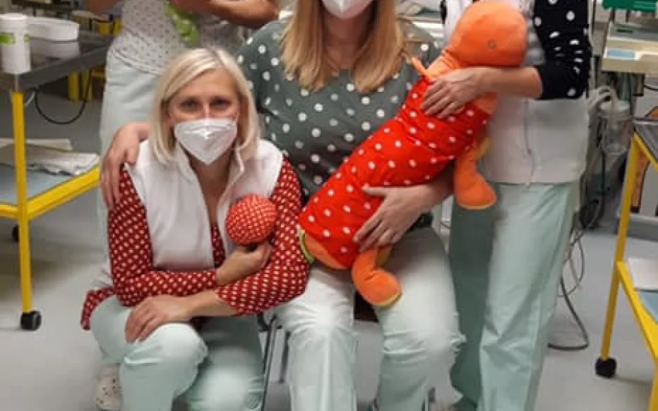 Zdravotníci na norovozenecké JIP Nemocnice Jihlava 
