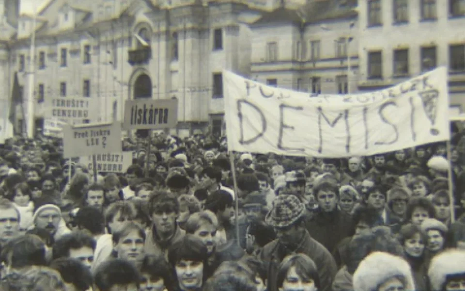Revoluční plamen se v roce 1989 v Jihlavě rozhořel o týden později než v Praze