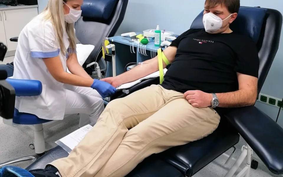 Pravidelný dárce krve Vladimír Vacík
