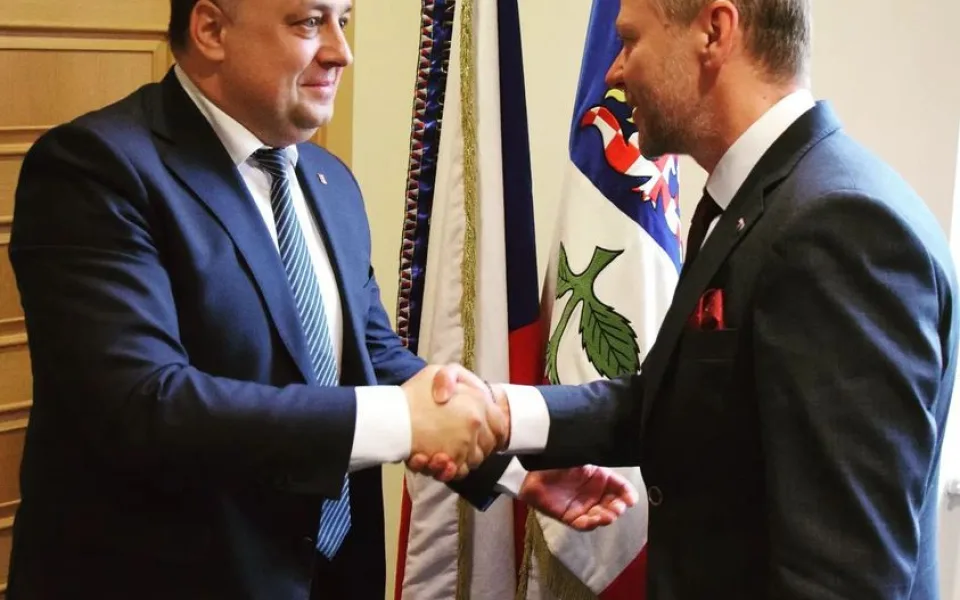 Zleva: Volodymyr Čubirko, Vítězslav Schrek