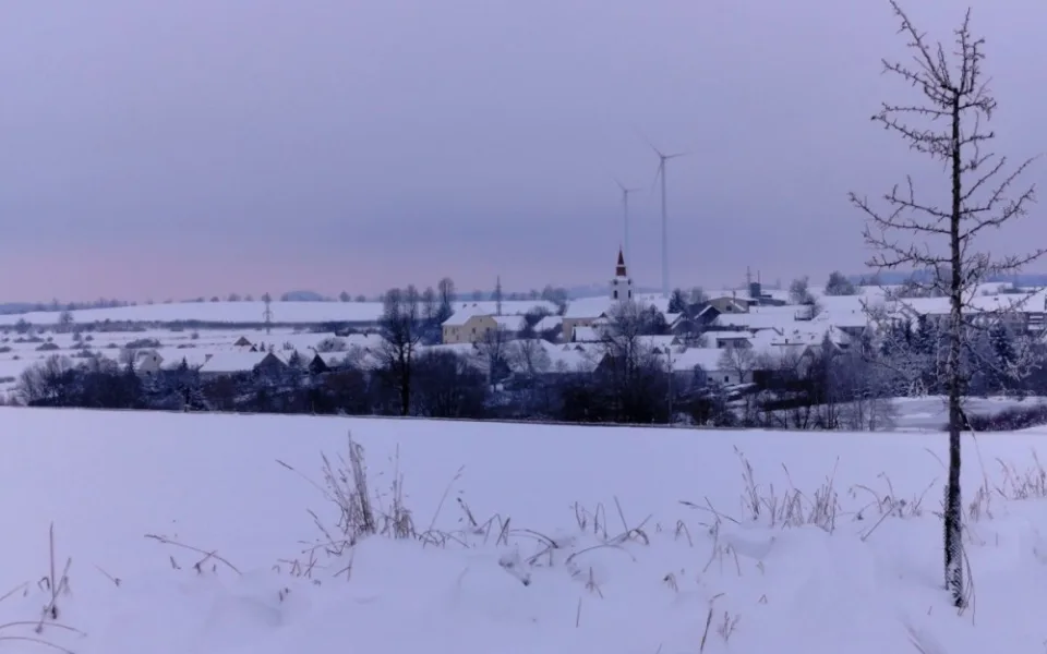 Sněhová nadílka na Jihlavsku