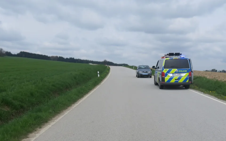 Místo nehody, kterou nyní šetří policie 
