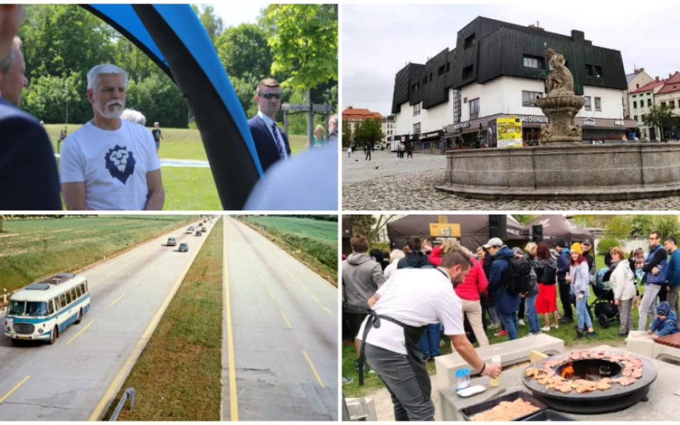 KVĚTEN NA DRBNĚ: Prezident na Vysočině, Jihlava má veřejné griloviště, výročí Prioru a dálnice D1