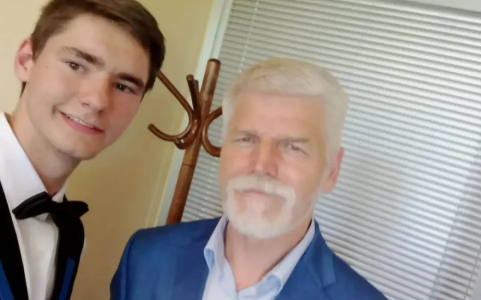 Obsluhoval jsem českého prezidenta, bylo to neskutečné, říká šestnáctiletý Erik z Jihlavy