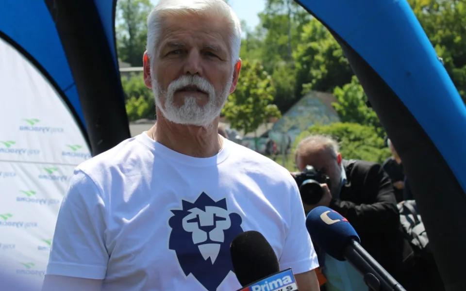 Prezident ČR Petr Pavel během květnové návštěvy Vysočiny