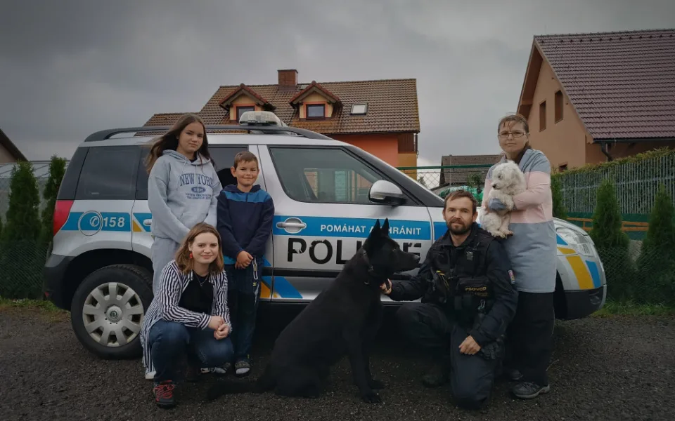 Lukáš Zíka se svou rodinou