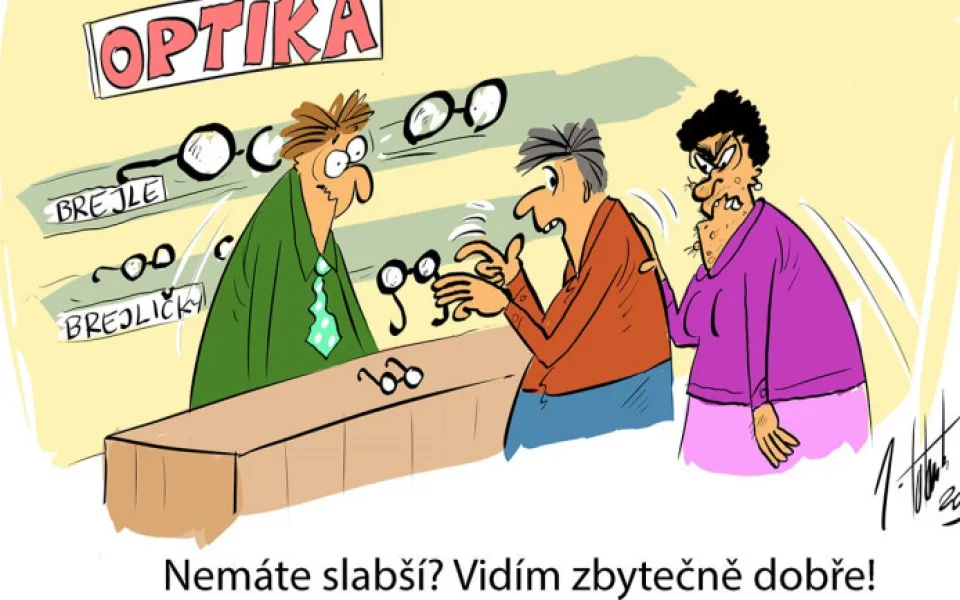 Lednová dávka vtipů od kreslíře Jana Tatarky