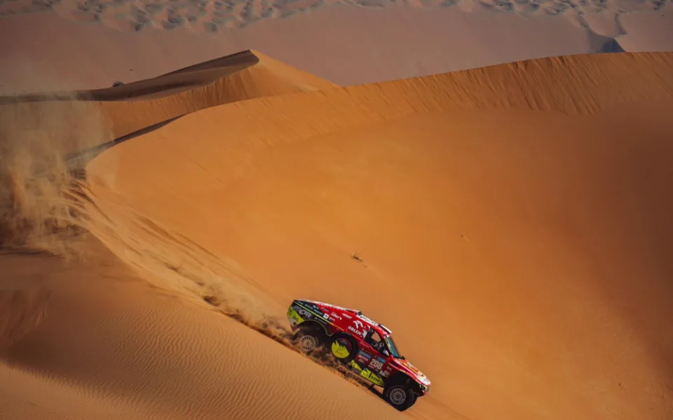 Martin Prokop rychle stahuje ztrátu, kterou nabral v úvodu Rally Dakar, už se pohybuje na hranici první desítky. Foto: poskytl Martin Prokop