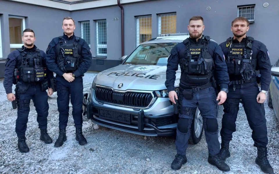 Čtveřice oceněných policistů, kteří zachránili život ženy z Jihlavy