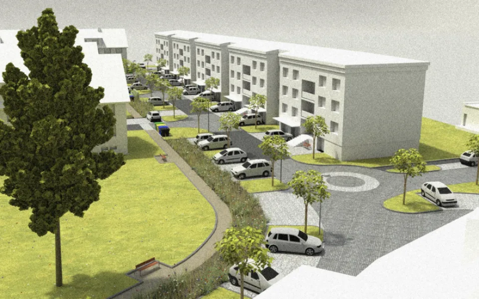 Telč dá letos za dokončení úprav na sídlišti U Štěpnického rybníka 30 milionů.