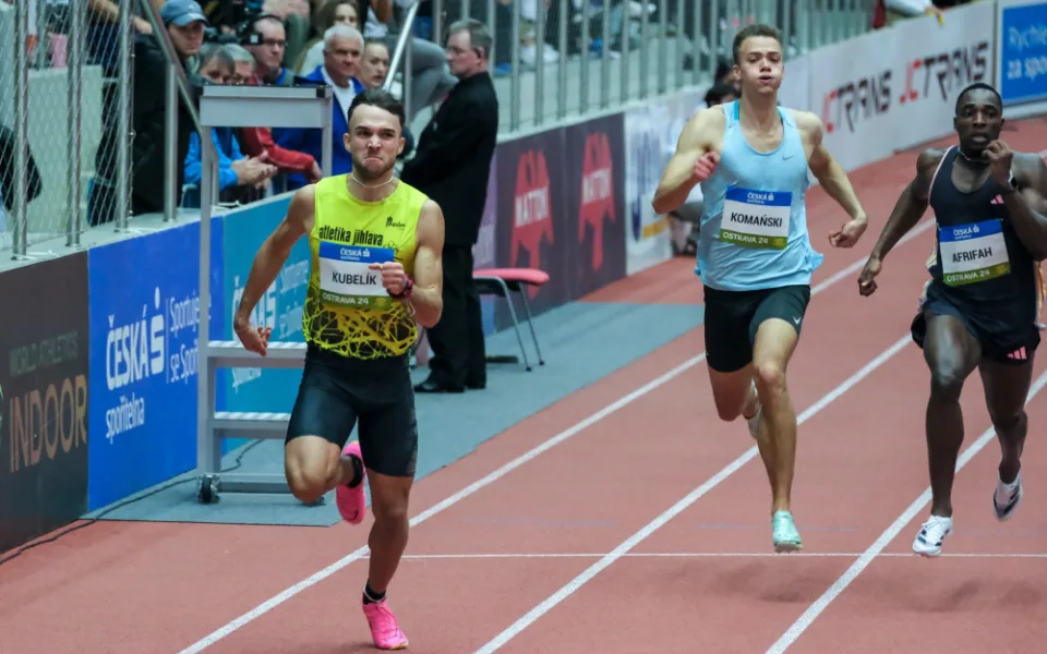 Fantastický Kubelík. V dresu Atletiky Jihlava vyhrál 200 metrů na Czech Indoor Gala v rekordním čase